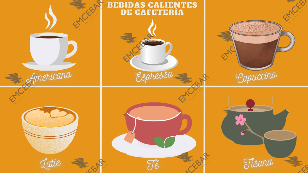 Bebidas calientes para cafetería