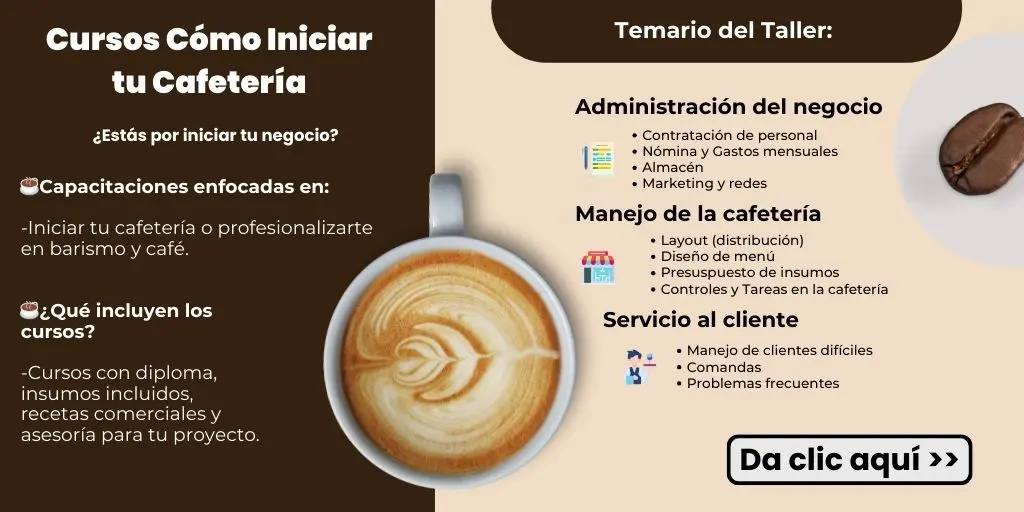 Cursos de como iniciar una cafetería 