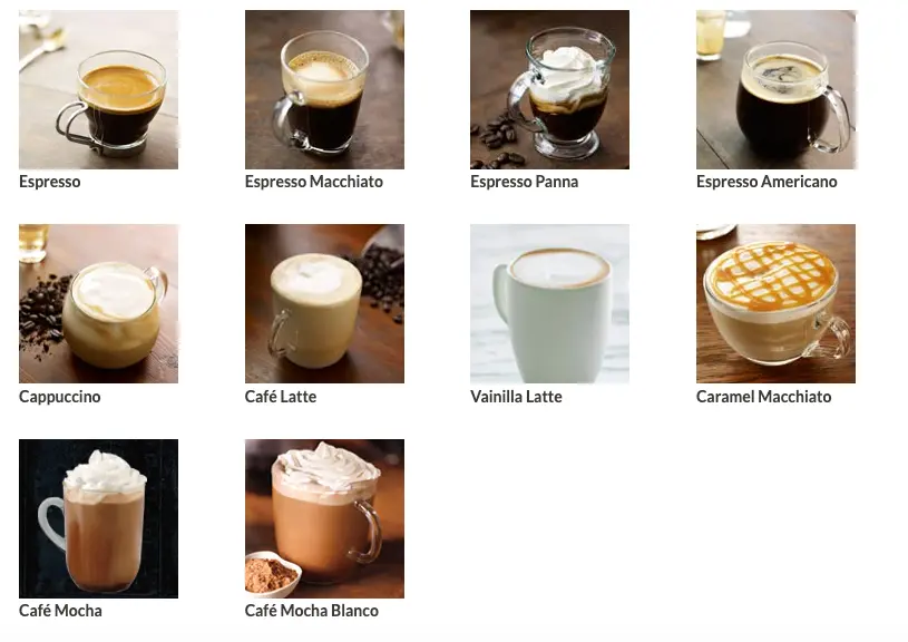 Bebidas Starbucks