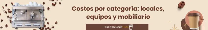  Costos por categoría: locales, equipos y mobiliario