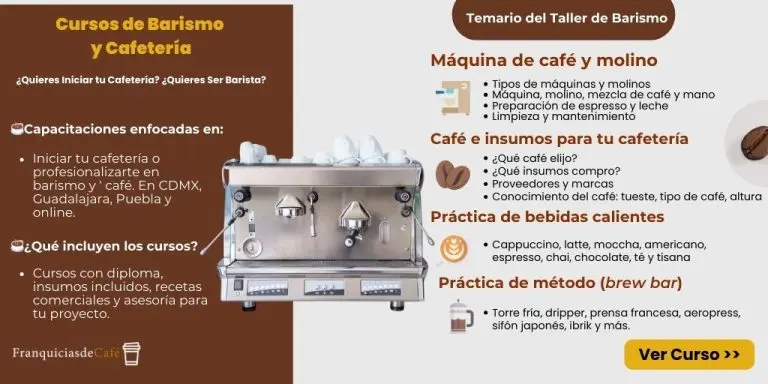 Curso de barismo y cafetería