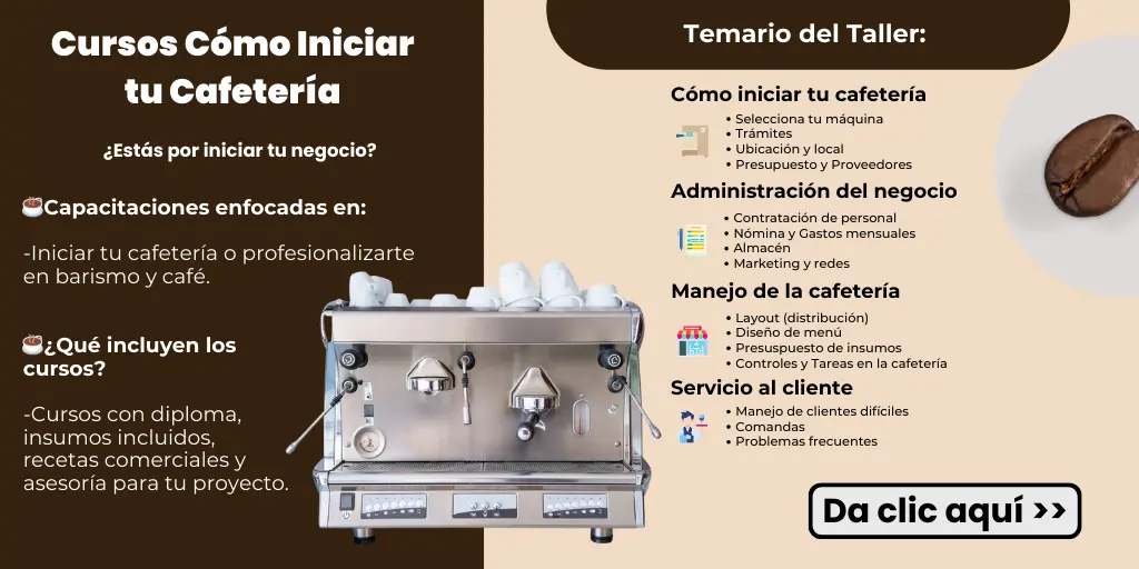 Como iniciar una cafetería cursos 